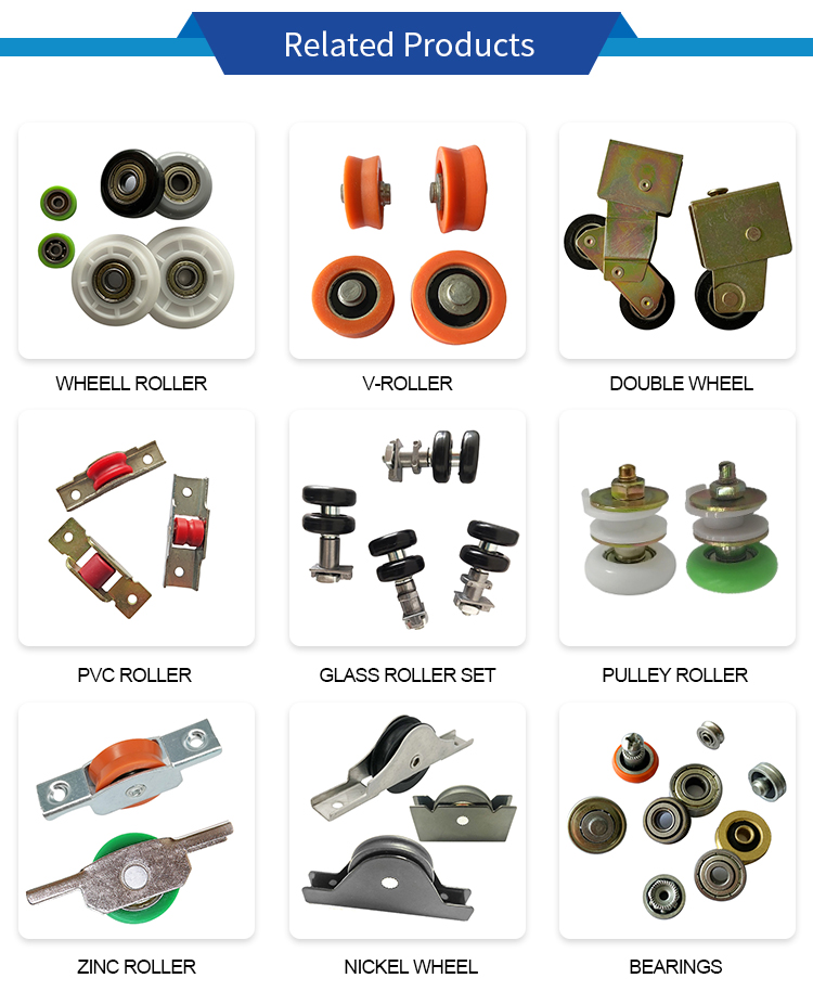 Aluminum window wheel 14mm 16mm UPVC roller â component view