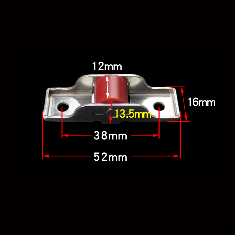 UPVC sliding window roller wheel stainless steel construction â top view
