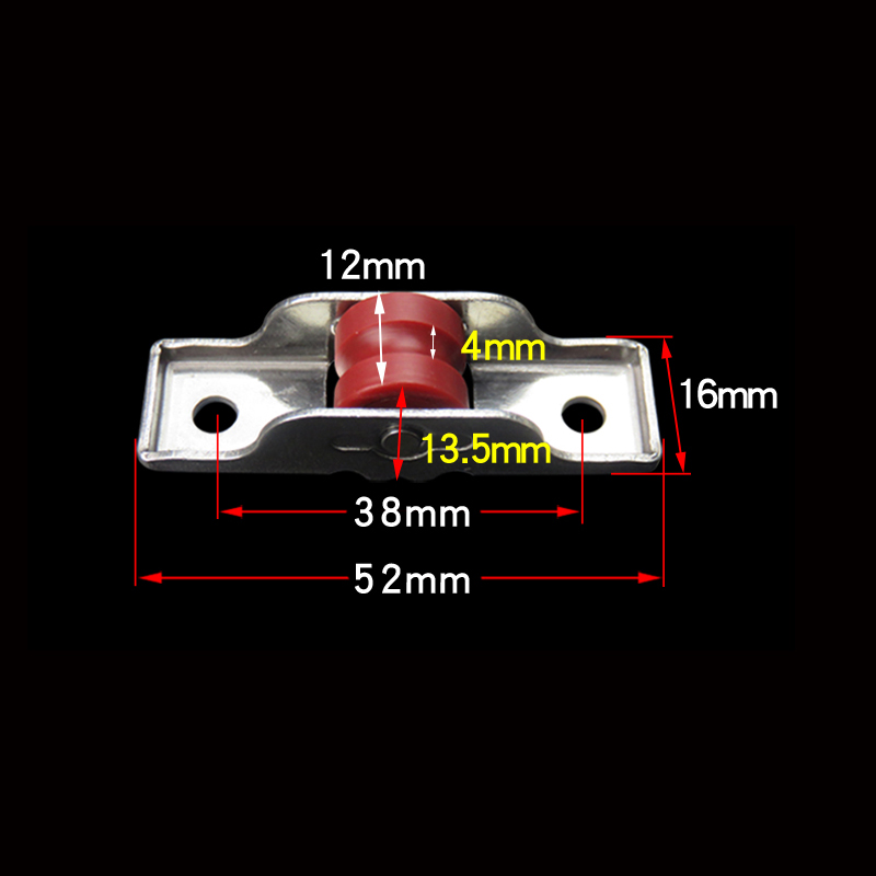 Nylon ball bearing wheel for UPVC sliding window and door â detail shot