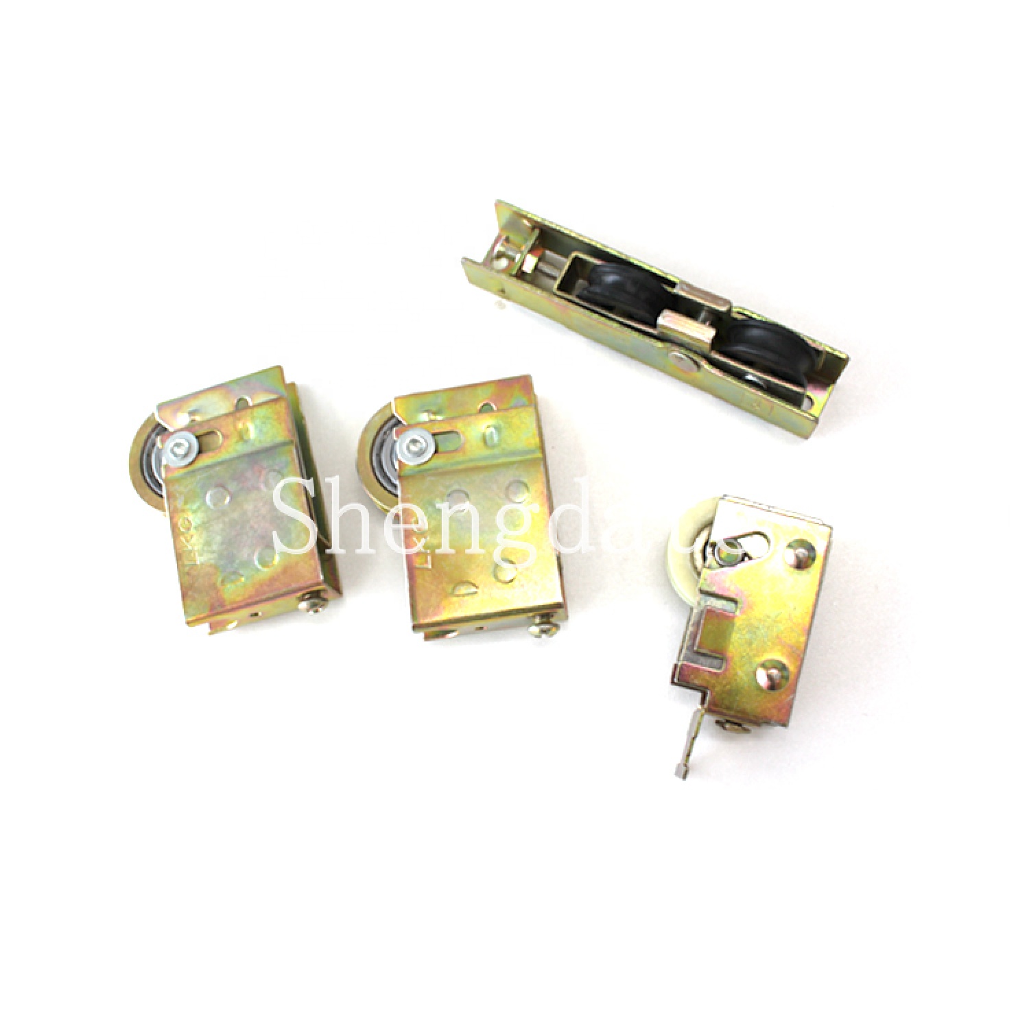 Sliding patio door roller assembly with steel ball bearing and housing – detailed view