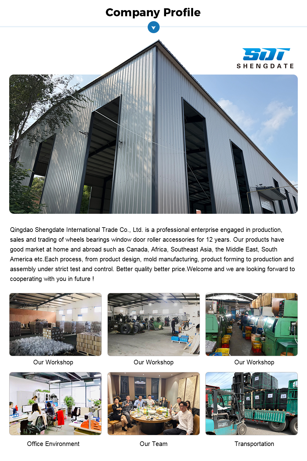 L20 window roller – nylon wheel surface texture