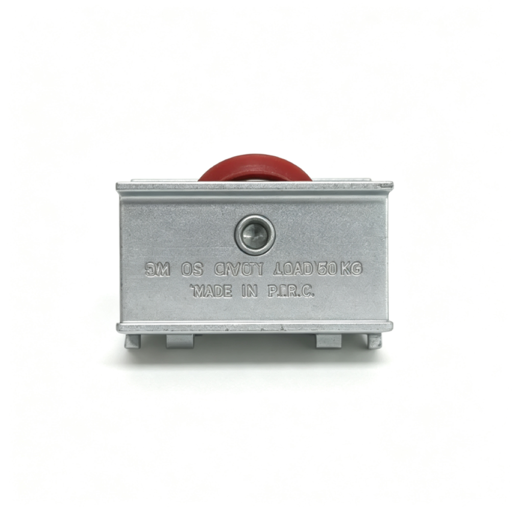 Stainless steel window roller assembly – side profile